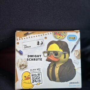 Error ! RARE TUBBZ The Office Dwight Schrute Mini duck WITH UPSIDE DOWN GLASSES